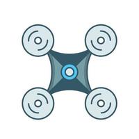 Drone icon, suitable for a wide range of digital creative projects. vector