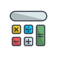 calculator icon, suitable for a wide range of digital creative projects. vector