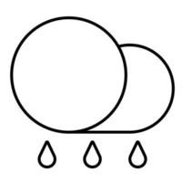 Rainy icon, suitable for a wide range of digital creative projects. vector