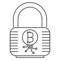 Bitcoin wallet icon, suitable for a wide range of digital creative projects. vector