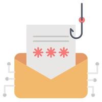 phishing attack icon, suitable for a wide range of digital creative projects. vector