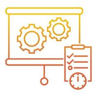Planning icon, suitable for a wide range of digital creative projects. vector