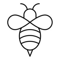 icono de abejas, adecuado para una amplia gama de proyectos creativos digitales. vector