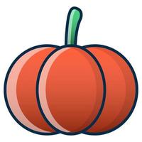 Pumpkin icon, suitable for a wide range of digital creative projects. vector