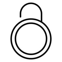 open lock icon, suitable for a wide range of digital creative projects. vector
