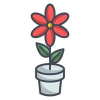 icono de flor, adecuado para una amplia gama de proyectos creativos digitales. vector