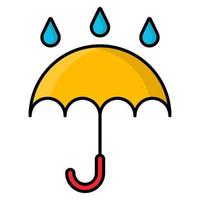 umbrella icon, suitable for a wide range of digital creative projects. vector