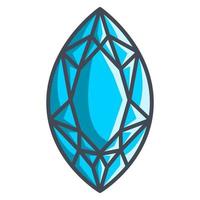 marquis diamond icon, suitable for a wide range of digital creative projects. vector