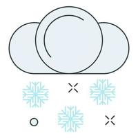 icono de invierno, adecuado para una amplia gama de proyectos creativos digitales. vector