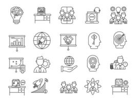 Corporate business icons, suitable for a wide range of digital creative projects. vector