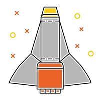 shuttle icon, suitable for a wide range of digital creative projects. vector