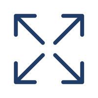 expand icon, suitable for a wide range of digital creative projects. vector