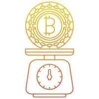 bitcoin balance price icon, suitable for a wide range of digital creative projects. vector