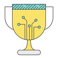 digital reward icon, suitable for a wide range of digital creative projects. vector