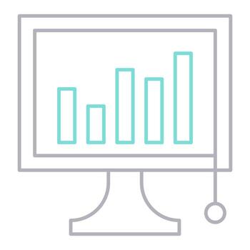 market analysis icon, suitable for a wide range of digital creative projects. vector