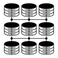 structured data icon, suitable for a wide range of digital creative projects. vector