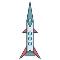 Spaceship icon, suitable for a wide range of digital creative projects. vector