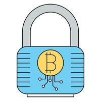 Bitcoin wallet icon, suitable for a wide range of digital creative projects. vector