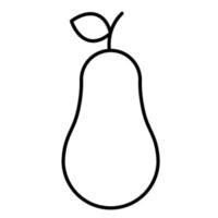 Pear icon, suitable for a wide range of digital creative projects. vector