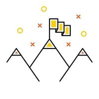 Target icon, suitable for a wide range of digital creative projects. vector