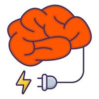 mind power icon, suitable for a wide range of digital creative projects. vector