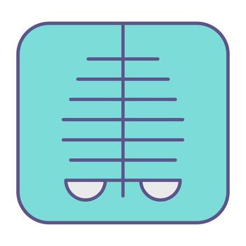 Radiology X ray icon, suitable for a wide range of digital creative projects. vector