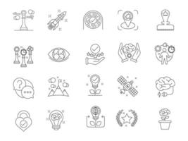 Career advancement icons, suitable for a wide range of digital creative projects. vector