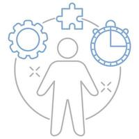 project manager icon, suitable for a wide range of digital creative projects. vector