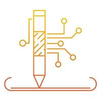 writing services icon, suitable for a wide range of digital creative projects. vector