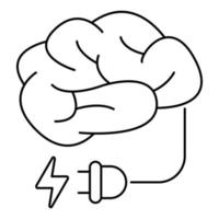 mind power icon, suitable for a wide range of digital creative projects. vector