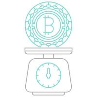 bitcoin balance price icon, suitable for a wide range of digital creative projects. vector