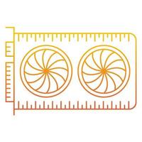 graphic card icon, suitable for a wide range of digital creative projects. vector