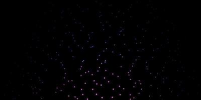 Dark Blue, Red vector template with neon stars.