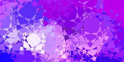 diseño vectorial de color púrpura claro con formas triangulares. vector