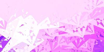 Light Purple vector background with polygonal forms.