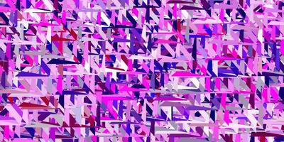 Light purple, pink vector background with triangles.