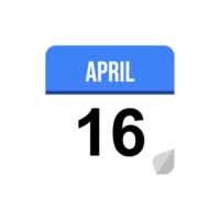 16. April png