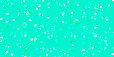 Light green vector texture with memphis shapes.