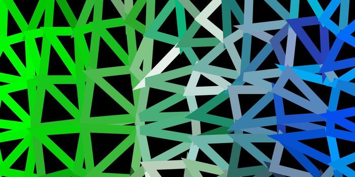 textura de triángulo abstracto vector multicolor oscuro.