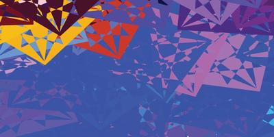 Dark Multicolor vector texture with random triangles.