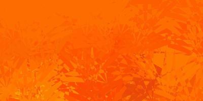 Light Orange vector backdrop with triangles, lines.