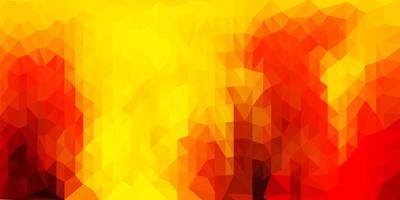 Light orange vector abstract triangle texture.