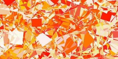 Light Orange vector pattern with polygonal shapes.