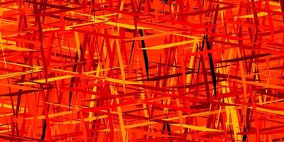 Dark Orange vector background with straight lines.