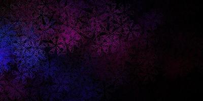 Dark multicolor vector background with bent lines.