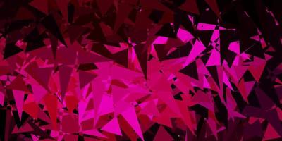 Dark Pink vector background with random forms.