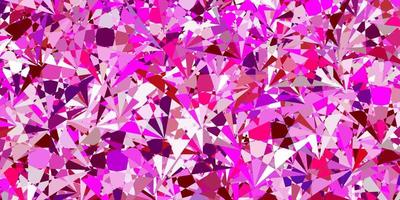 Light Pink vector texture with random triangles.