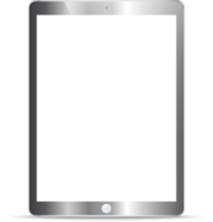 Silver Tablet isolated png