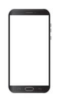 téléphone portable à écran tactile noir moderne tablette smartphone isolé png