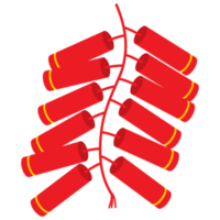 firecrackers for chinese new year decoration traditional icon symbols png
